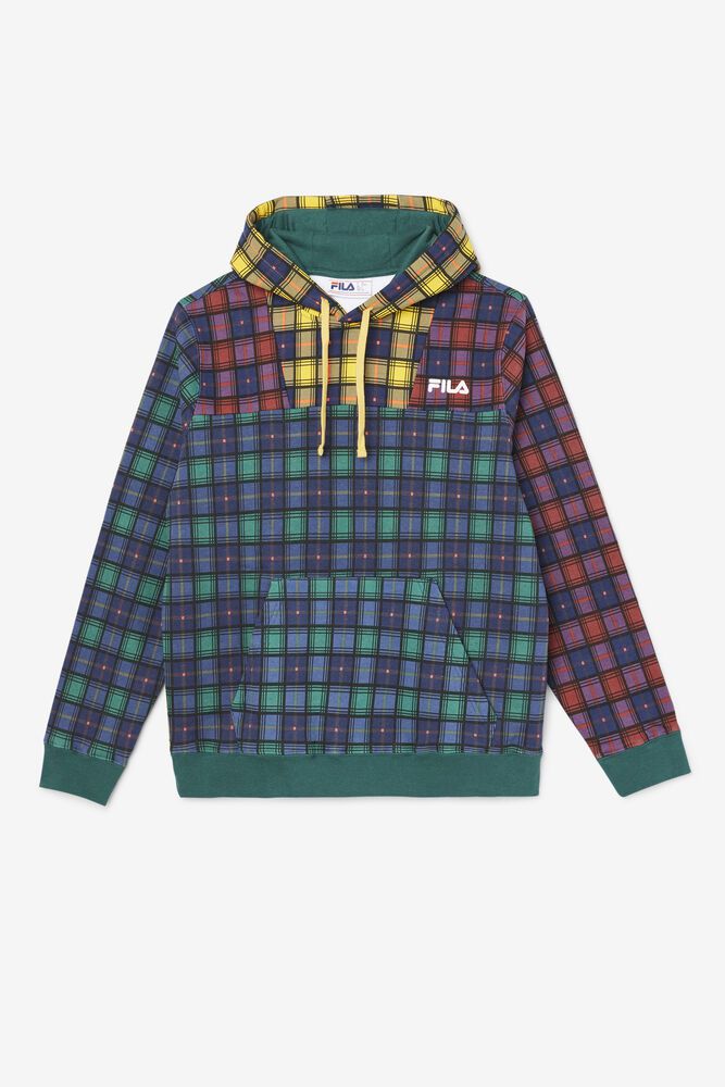 Fila Hettegenser Herre Marineblå Dorm Plaid 839571-GSH